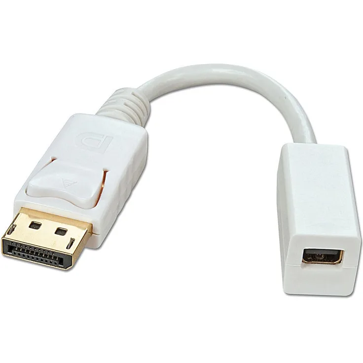 Lindy - DisplayPort-Adapter - DisplayPort (M) - Mini DisplayPort (W) - 15cm (DisplayPort 1,1) - weiß (41060)