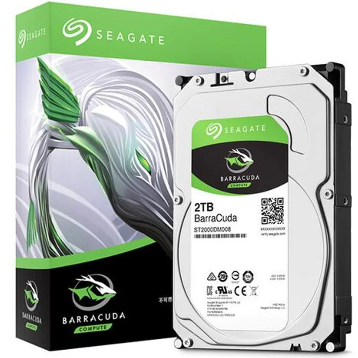 Seagate BarraCuda 2 TB HDD, interne Festplatte (8,9 cm (3,5 Zoll), 7200 U-Min, 256 MB Cache, SATA 6 Gb-s, silber) Modellnr.: ST2000DMZ08, FFP – Bild 3
