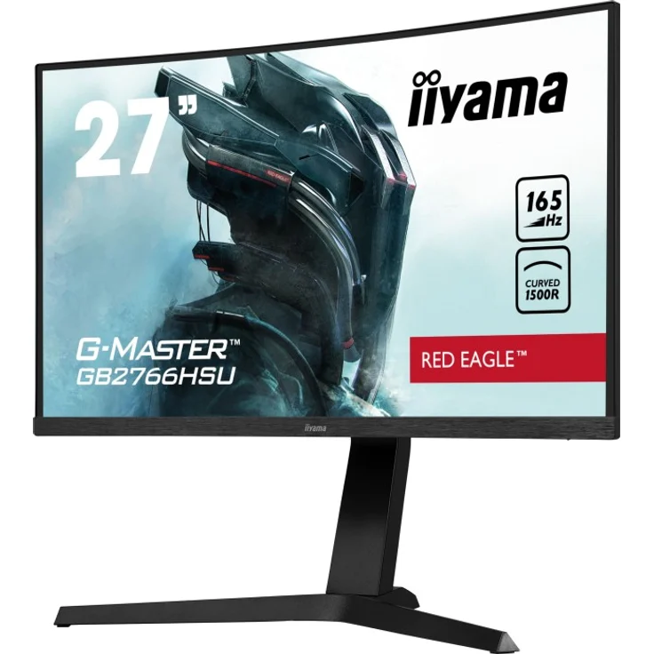 iiyama G-Master GB2766HSU-B1 Red Eagle - 27 Zoll, Full HD (1920 x 1080), VA-Panel, 165Hz, 1ms, 250cd/m² (GB2766HSU-B1) – Bild 2