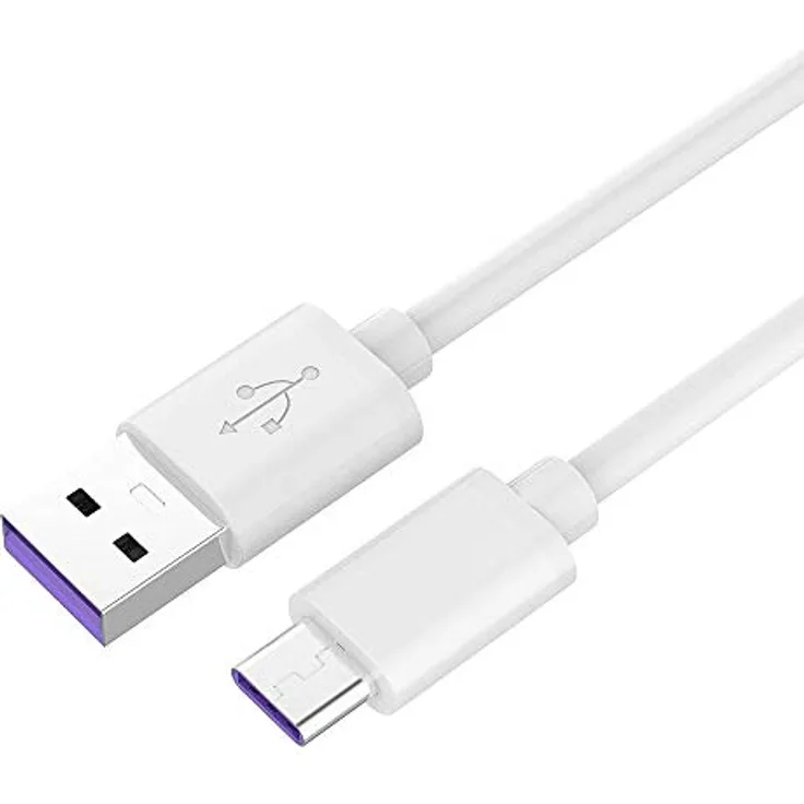 PremiumCord Schnellladekabel USB-C 1m, Superschnellladung 5A, USB 3.1 Typ C Stecker auf USB 2.0 Stecker, Schnelllade- und Datenkabel passend für Typ C Geräte, weiß, 1m - Preisvergleich
