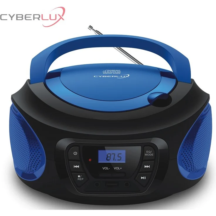 Cyberlux tragbarer CD-Player Kinder Radio Blau – Bild 1
