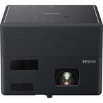 Epson EF-12 Mini-Beamer, 3LCD, Full HD (1920 x 1080), Kontrast 2500000:1, 1000 ANSI-Lumen, Bildverhältnis 16:9, WLAN, schwarz