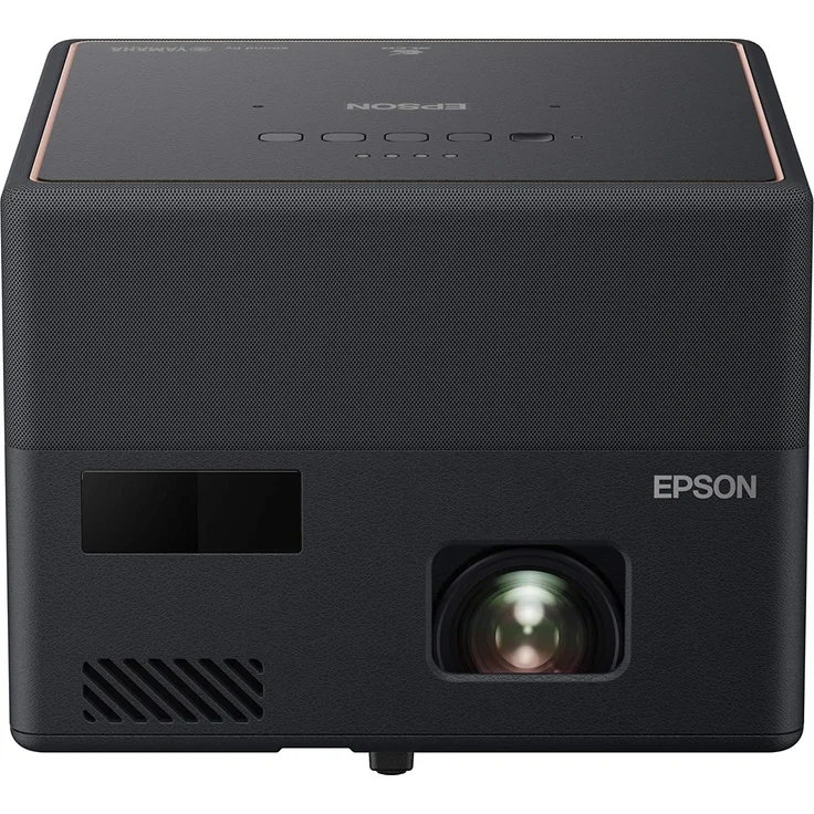 Epson EF-12 Mini-Beamer, 3LCD, Full HD (1920 x 1080), Kontrast 2500000:1, 1000 ANSI-Lumen, Bildverhältnis 16:9, WLAN, schwarz – Bild 1