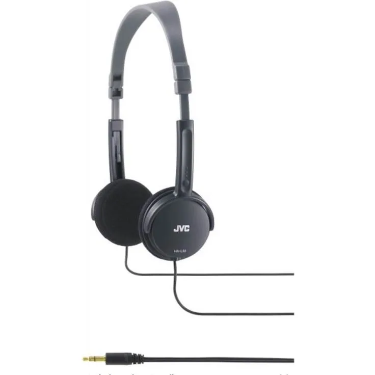 JVC HA L 50 B extraleichter Kopfhörer - faltbares Design schwarz