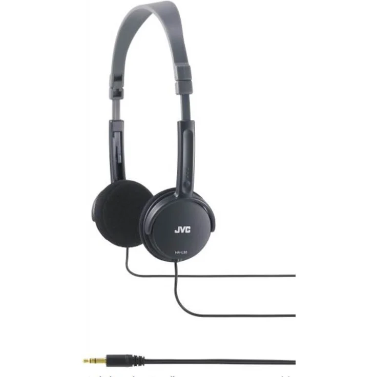 JVC HA L 50 B extraleichter Kopfhörer - faltbares Design schwarz