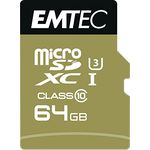 Emtec ECMSDM64GXC10SP Micro SDXC Class 10 UHS-I U3