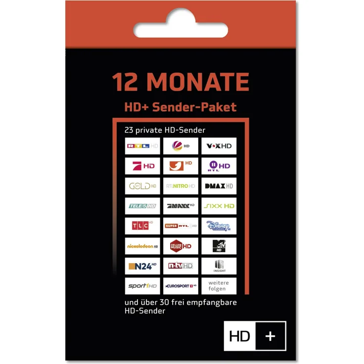 HD+ Verlängerung 12 Monate für alle HD Plus Karten HD01/02/03/04/05 geeignet