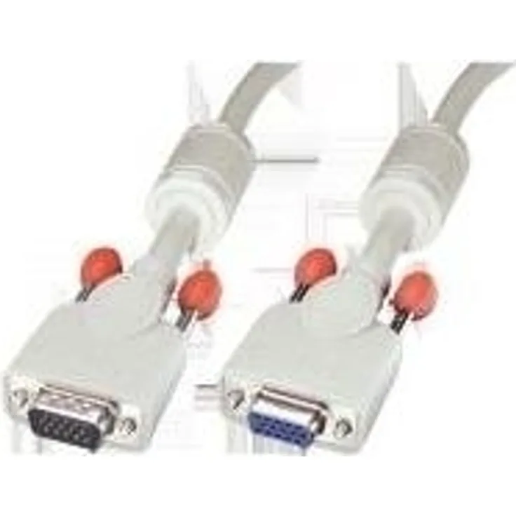 Lindy Premium - VGA-Verlängerungskabel - HD-15 (M) - HD-15 (W) - 15,0m - geformt (37367)