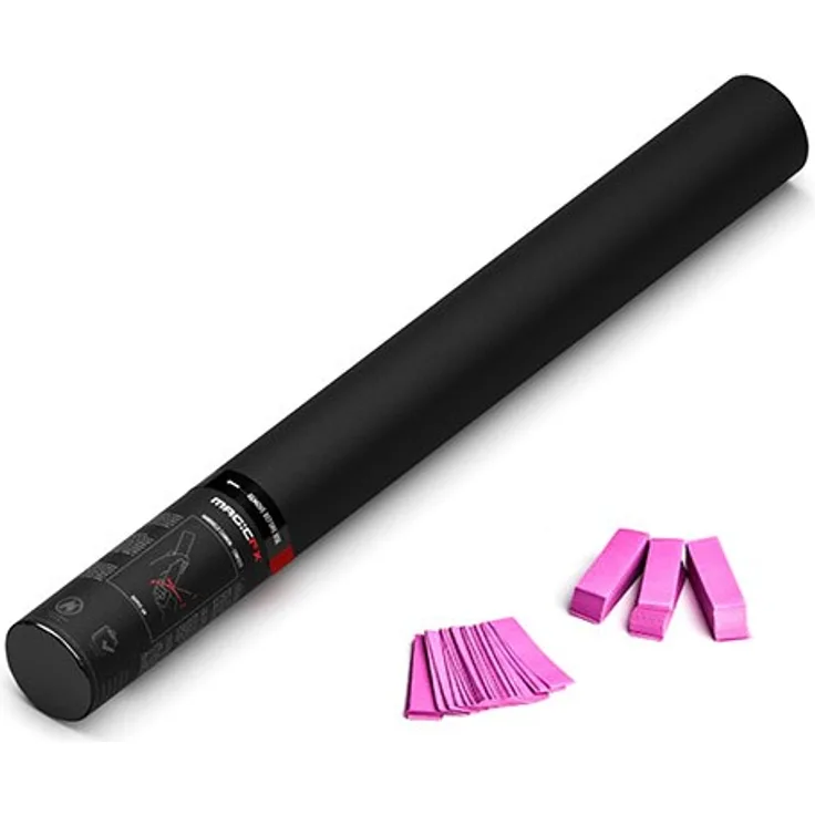 Magic FX Handbetriebene Konfettikanone 50cm - Pink