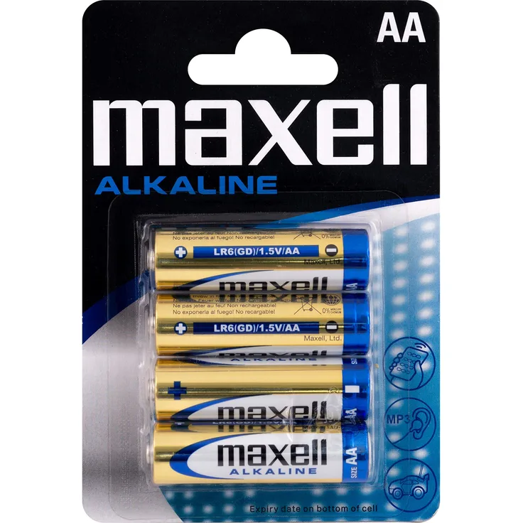 Maxell Alkaline LR6 (AA Mignon, 4er Blister)