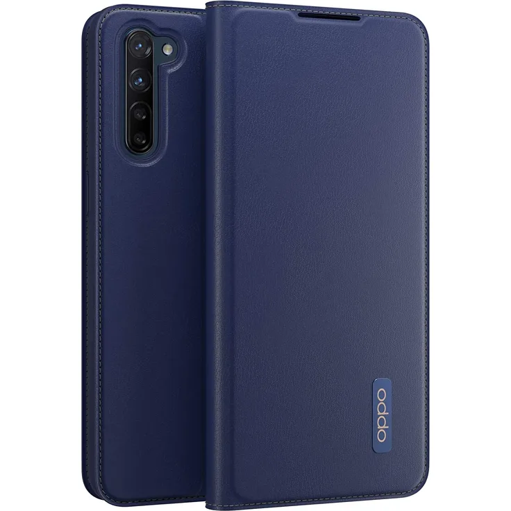 Oppo Schutzhülle Bookcover PU, geeignet für Oppo Find X2 Lite, blau