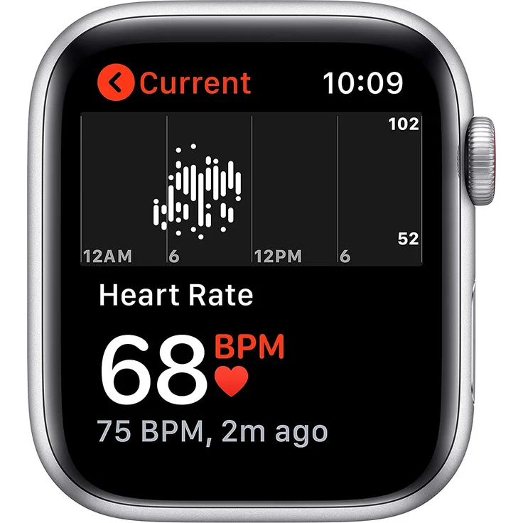 Apple Watch SE 2020 (1. Generation) Smartwatch GPS + Cellular, 44mm, Aluminiumgehäuse Silber, Sportarmband Weiß – Bild 4