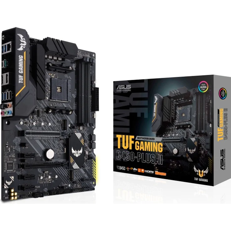 ASUS TUF GAMING B450-PLUS II - ATX, AMD B450, Sockel AM4, Dual-channel DDR4 (90MB1650-M0EAY0) – Bild 1