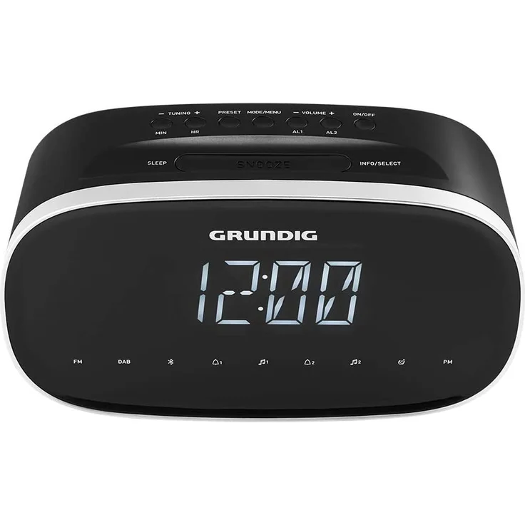 Grundig Sonoclock 3500 BT Radiowecker mit Bluetooth, LED-Display, schwarz – Bild 1