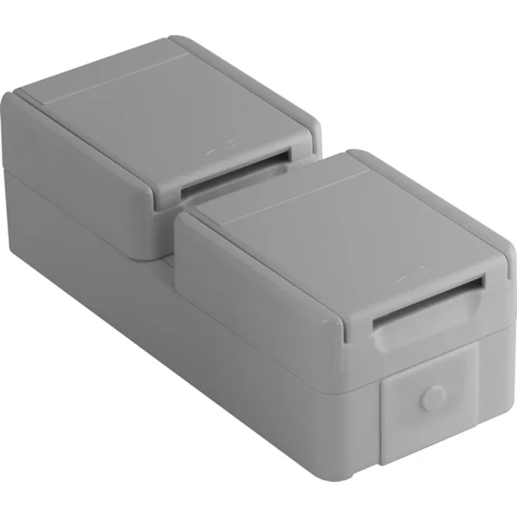 TEM Serie Fontana SOCKET SET Schutzkontakt DOUBLE VERTI