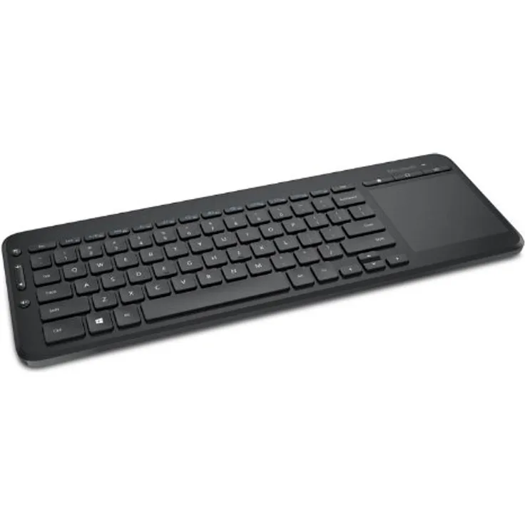 Microsoft All-in-One Media Keyboard Tastatur RF Wireless QWERTY Englisch Schwarz - Tastaturen (Standard, Wireless, RF Wireless, QWERTY, Schwarz)