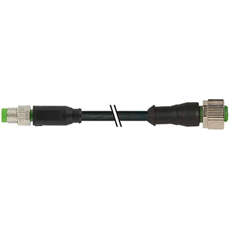 M8 Stecker 0° - M12 Buchse 0°