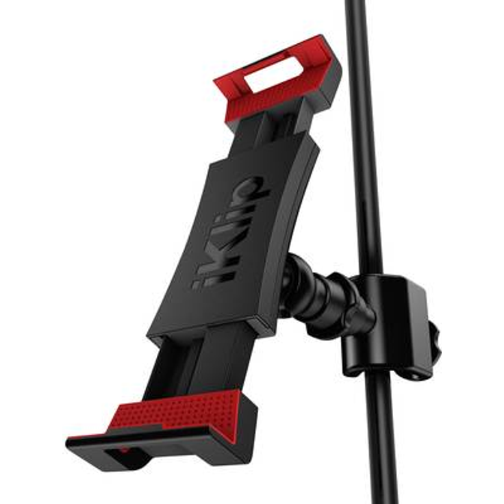 IK Multimedia iKlip 3 - Universalständer auf Mikrofonständer für Tablets von 7''bis 12,9'' mit oder ohne Schutz, Zubehör für Mikrofonständer, Befestigungsständer für iPad