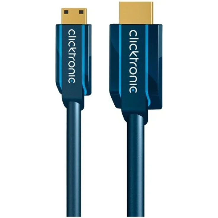 Clicktronic Casual Micro-HDMI Adapterkabel mit Ethernet, 1,00m