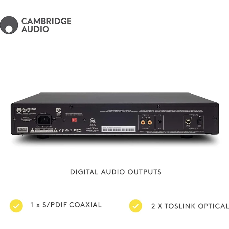 Cambridge Audio CXC – Hochwertiges CD-Laufwerk, HiFi-CD-Player (Lunar Grau) grau – Bild 4