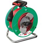 Brennenstuhl Garant G IP44 Gartenkabeltrommel (Kabeltrommel für Rasenmäher mit 23+2m Kabel in rot, Spezialkunststoff, kurzfristiger Einsatz im Außenbereich, Made in Germany)