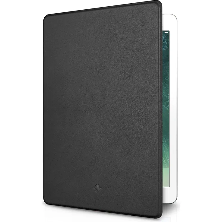 Twelve South SurfacePad für 2018 iPad & iPad Pro 9.7'' | Ultraflaches Luxus-Ledercover + Display-Ständer (Schwarz)