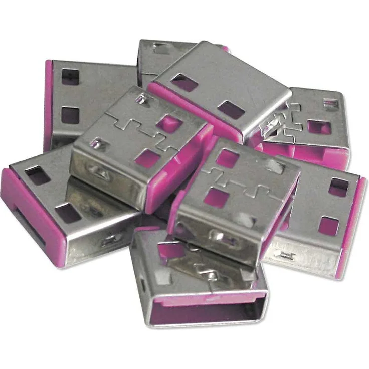 Lindy USB Port Blocker - USB-Portblocker - pink (Packung mit 10) (40460)