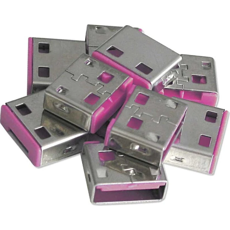 Lindy USB Port Blocker - USB-Portblocker - pink (Packung mit 10) (40460)