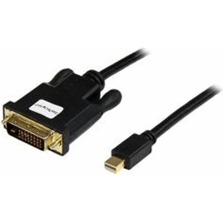 StarTech.com Mini DisplayPort auf DVI Kabel (Stecker/Stecker) - mDP zu DVI Adapter - 1920x1200 - DisplayPort-Kabel - Mini DisplayPort (M) - DVI-D (M) - 3,04 m - Schwarz (MDP2DVIMM10B)