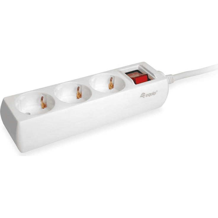Equip Steckdosenleiste 3-Outlet Power Strip with switch (245551)