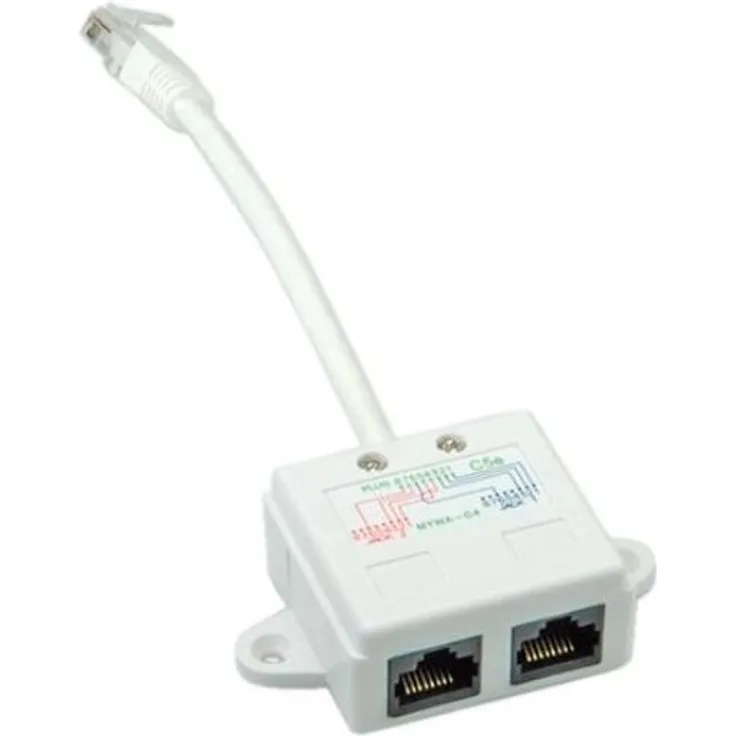 Value 21993045 T-Adapter Kat.5e, UTP weiß