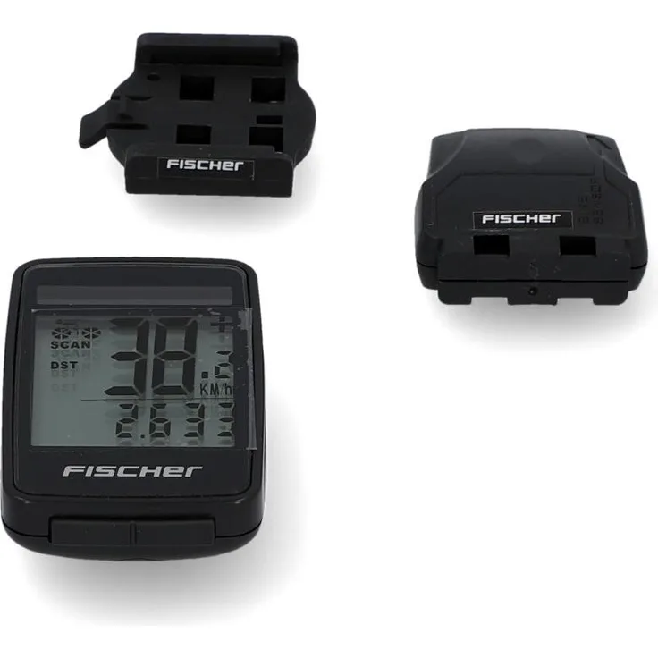 Fischer Fahrradcomputer Funk Solar, FitPlus, 27 Funktionen