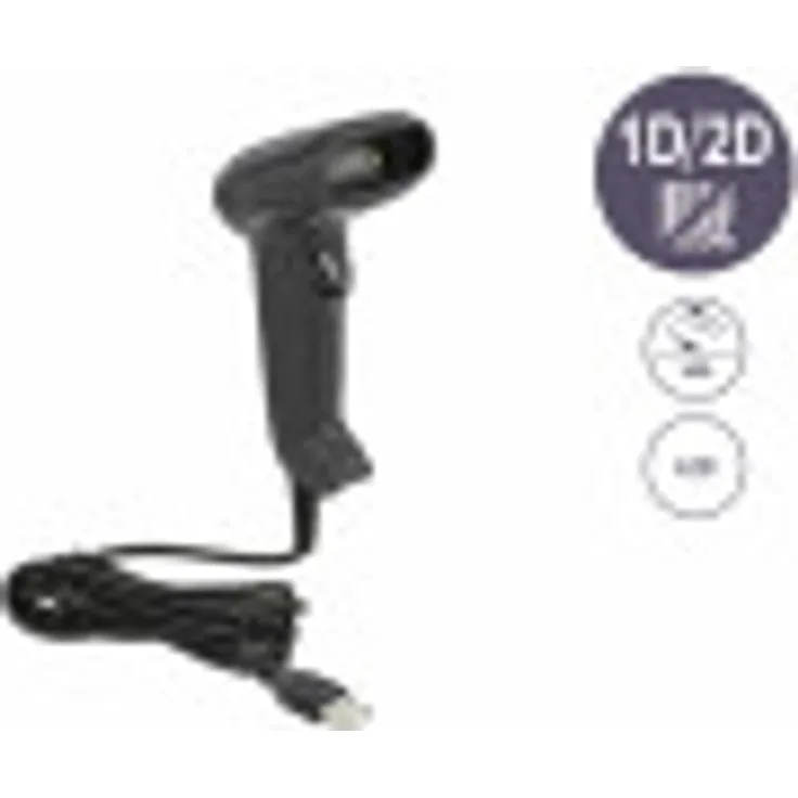 Delock USB Barcode Scanner 1D und 2D mit Anschlusskabel - German Version