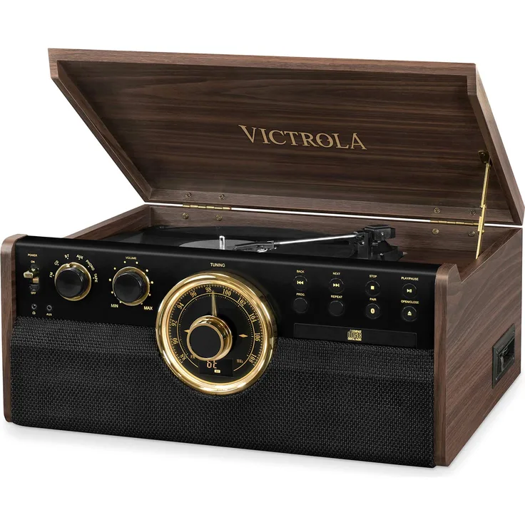 Victrola Empire 6-in-1 Bluetooth Plattenspieler Music Centre