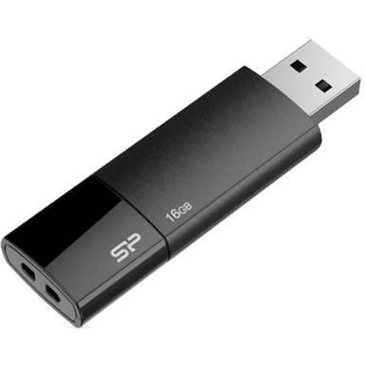Silicon Power Ultima U05, 16GB, 2.0 schwarz (SP016GBUF2U05V1K)