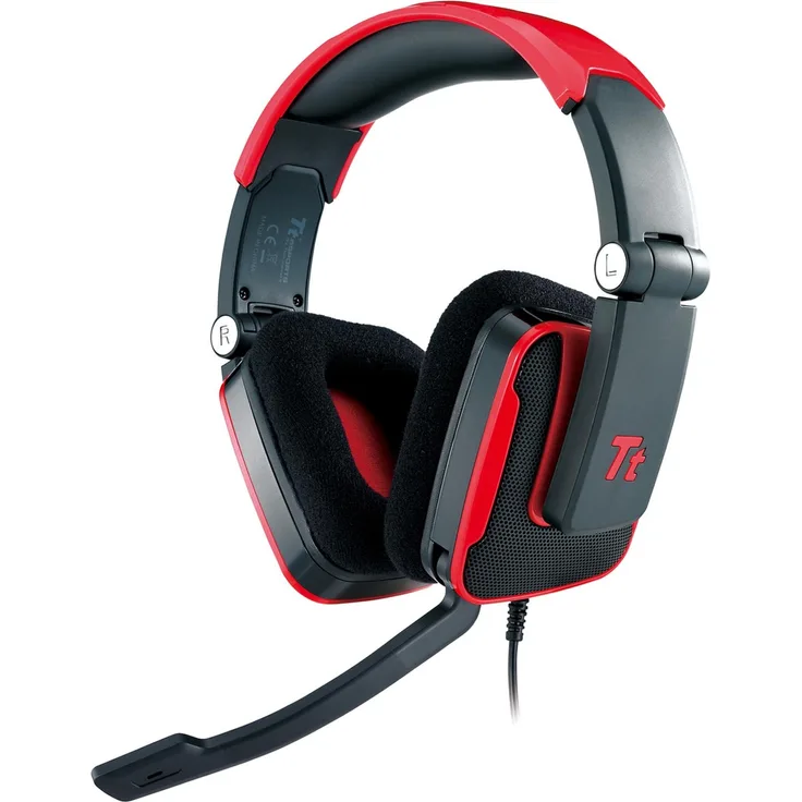 Tt eSPORTS Shock Gaming Headset HT-SHK002ECRE, red