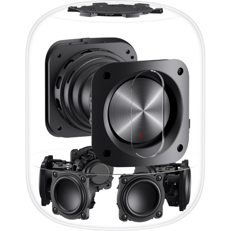 Huawei Sound X Lautsprecher, Devialet Dual Woofers Bluetooth-Lautsprecher mit Subwoofer, schwarz – Bild 11