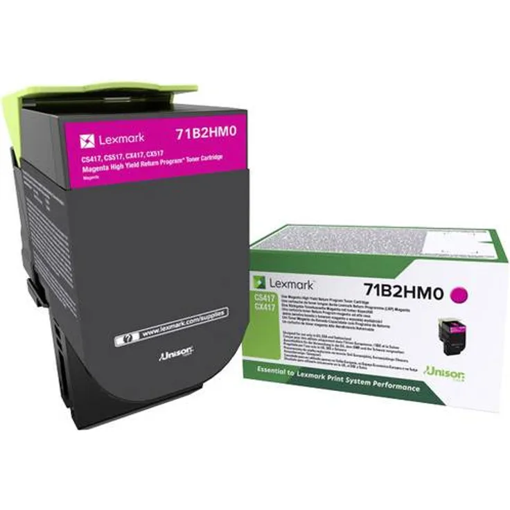 Lexmark Toner CS/CX 417,517 Return Cartridge 71B2HM0 Original Magenta 3500 Seiten