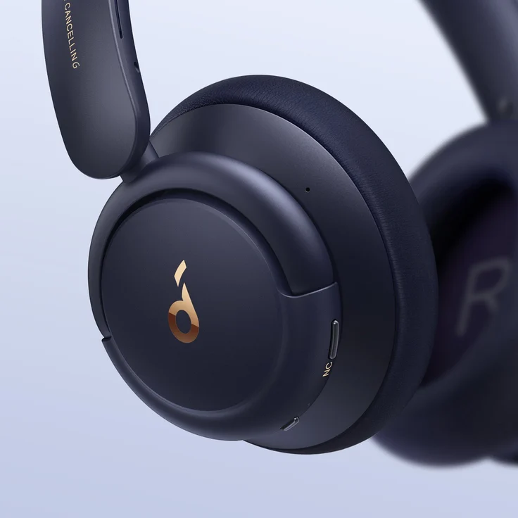 Anker Soundcore Life Q30, Midnight Blue Over-Ear-Kopfhörer mit Bluetooth, Mikrofon, Noise Cancelling, blau – Bild 2