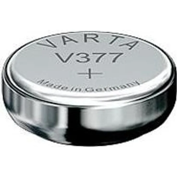VARTA V377 Uhrenzelle (1,55V 27 mAh) 1 stück, silber