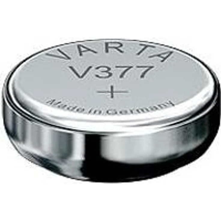VARTA V377 Uhrenzelle (1,55V 27 mAh) 1 stück, silber – Bild 1