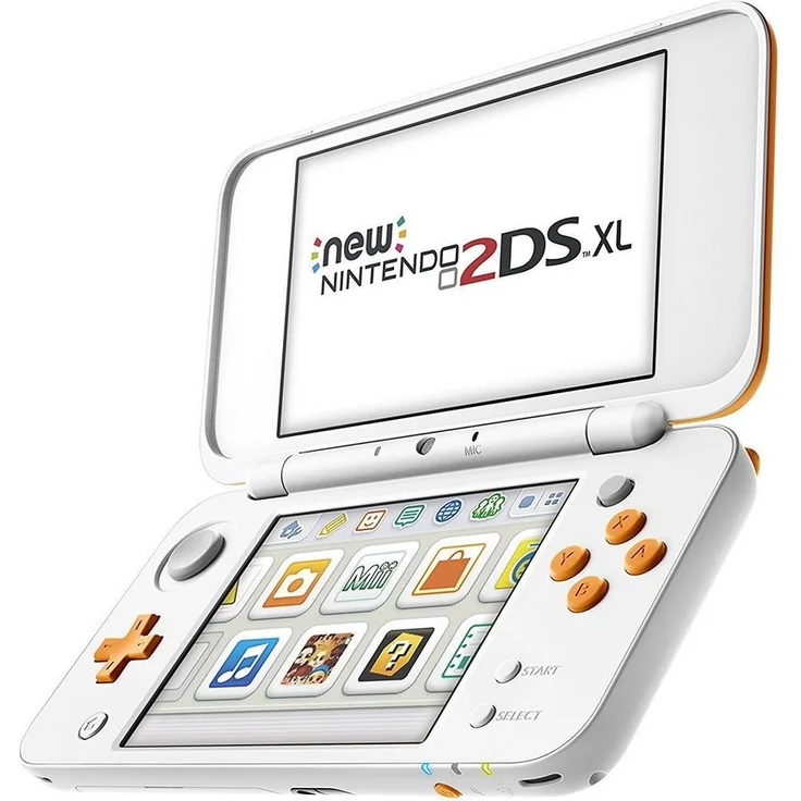 New Nintendo 2DS XL Weiß-Orange 256MB & 4GB Speicherkarte – Bild 3