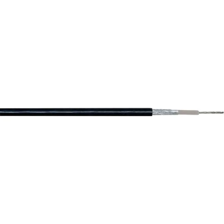 Kash Koaxialkabel Außen-Durchmesser: 4.95 mm RG58 50 ? Schwarz 70I047 20 m
