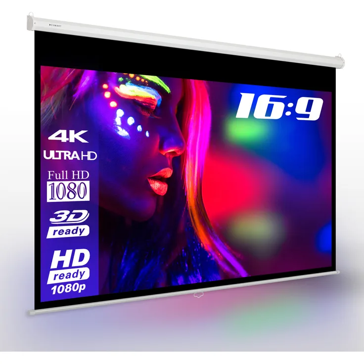 ESMART Economy EXR Rollo Leinwand | 200 x 113 cm (90'') | Format 16:9