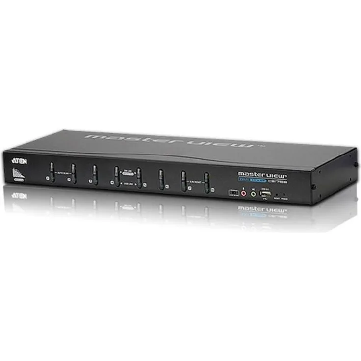 KVM Switch, 8-fach, ATEN CS1768, USB, DVI, Audio, 48,26cm (19 Zoll) 1HE