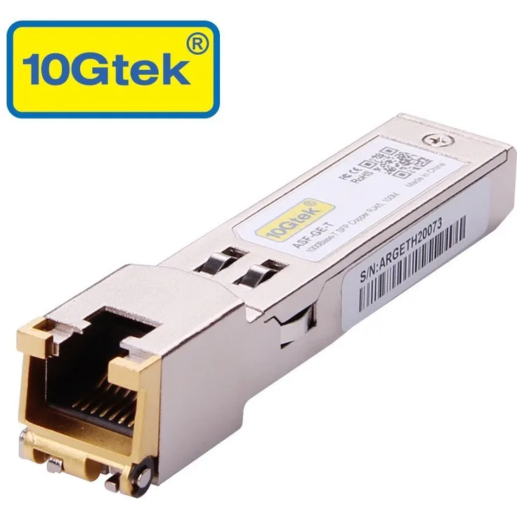 Ubiquiti kompatibler 1000Base-T SFP Kupfer Transceiver Modul, RJ45 Stecker, 100 Meter