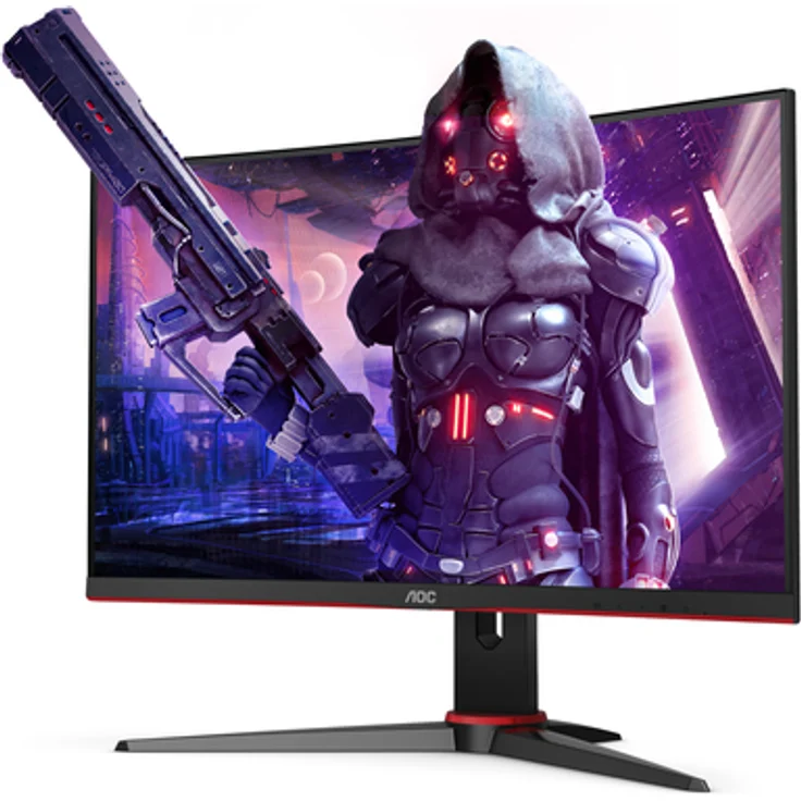 AOC C24G2AE/BK - 23,6 Zoll, Full HD (1920 x 1080), VA-Panel, 165Hz, 1ms, 250cd/m² – Bild 2