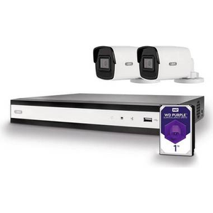 Bild für Abus TVVR36421T Performance Line Komplettset IP Digitaler 4-Kanal PoE Video-Rekorder Kameraüberwachungssystem mit 2X Mini Tube Kameras 1TB Festplatte Kabel 24-7 Schutz