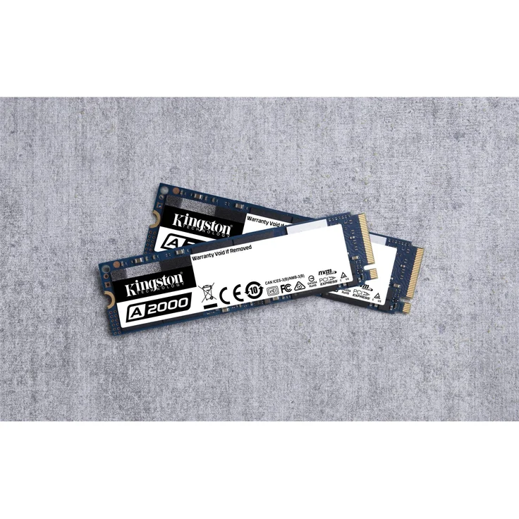 Kingston A2000 - Solid-State-Disk - verschlüsselt - 500 GB - intern - M.2 2280 - PCI Express 3.0 x4 (NVMe) - 256-Bit-AES (SA2000M8/500G) – Bild 2