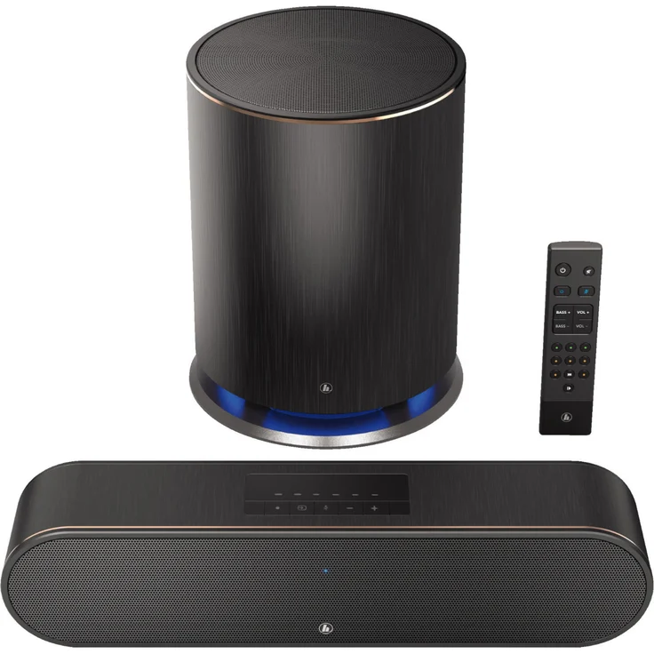 Hama SIRIUM3800ABT 2.1 Soundbar mit Subwoofer, kabellos/kabelgebunden, geeignet für TV, schwarz (2017) – Bild 8